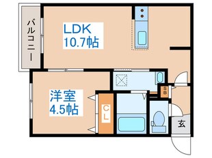 ブランシャール医大前の物件間取画像